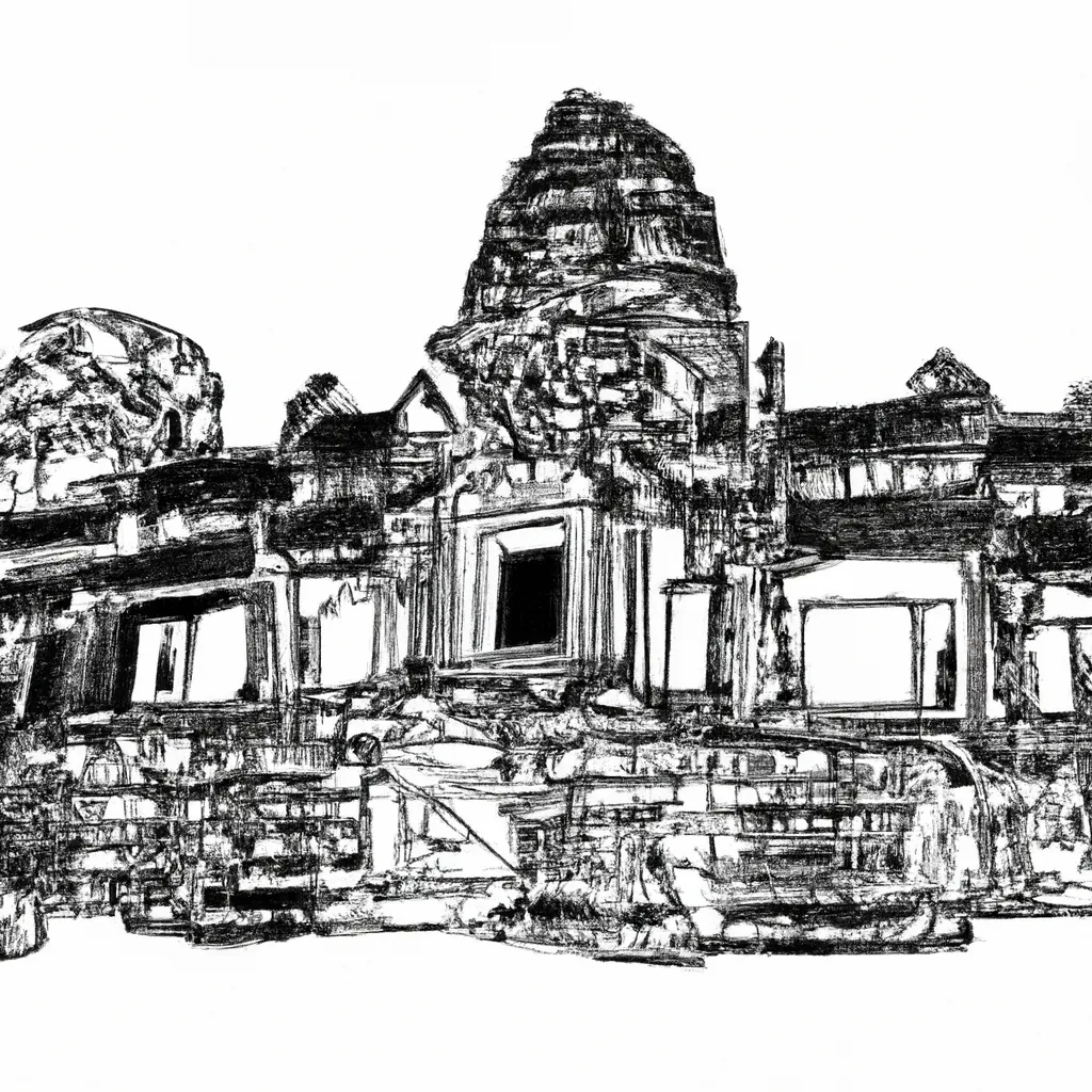 desenhos templo angkor imprimir pintar espetaculo cambojano 12