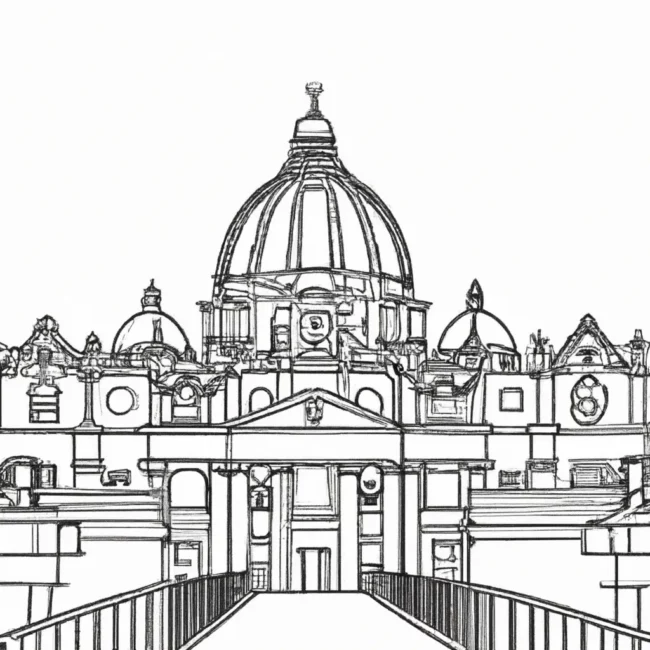 desenhos basilica sao pedro imprimir pintar