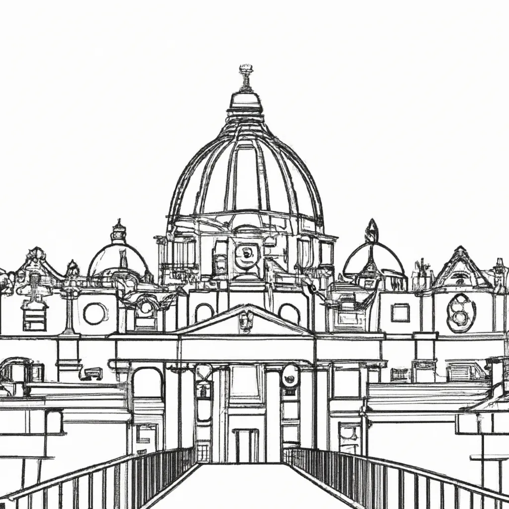 desenhos basilica sao pedro imprimir pintar