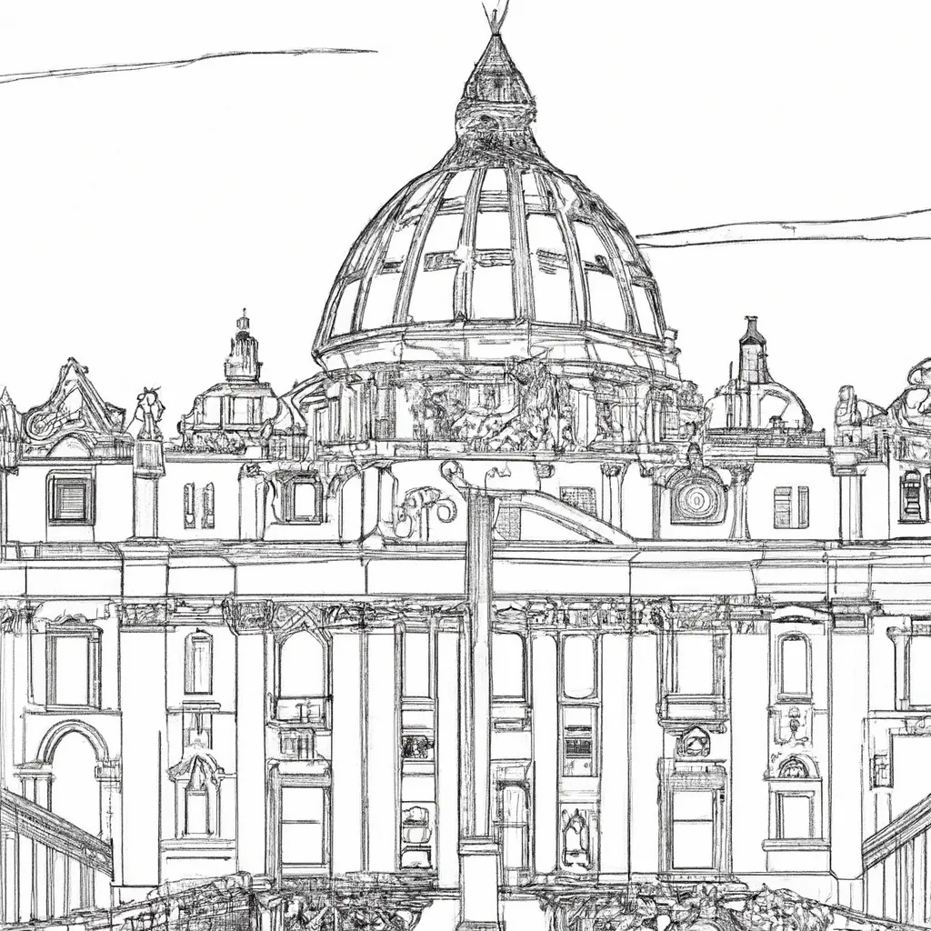 desenhos basilica sao pedro imprimir pintar 5