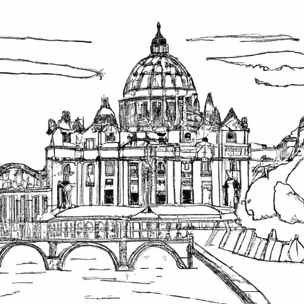 desenhos basilica sao pedro imprimir pintar 8