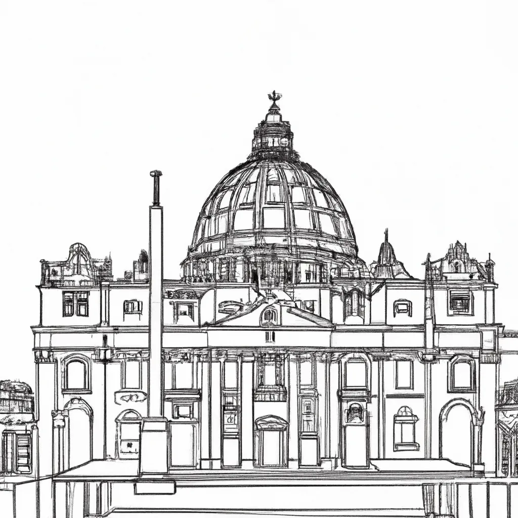 desenhos basilica sao pedro imprimir pintar 10