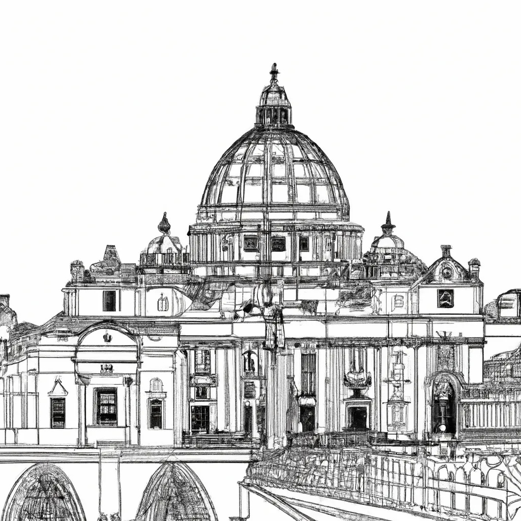 desenhos basilica sao pedro imprimir pintar 13