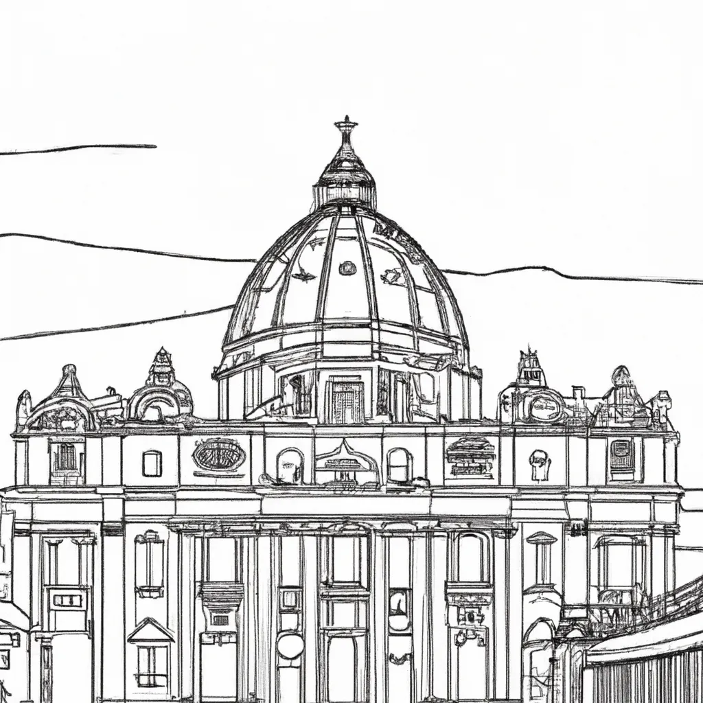 desenhos basilica sao pedro imprimir pintar 14