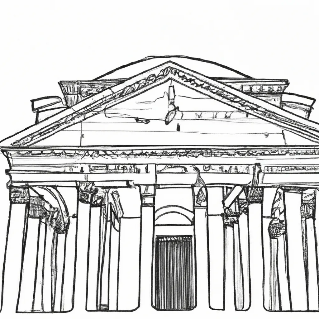 desenhos pantheon roma imprimir pintar 5