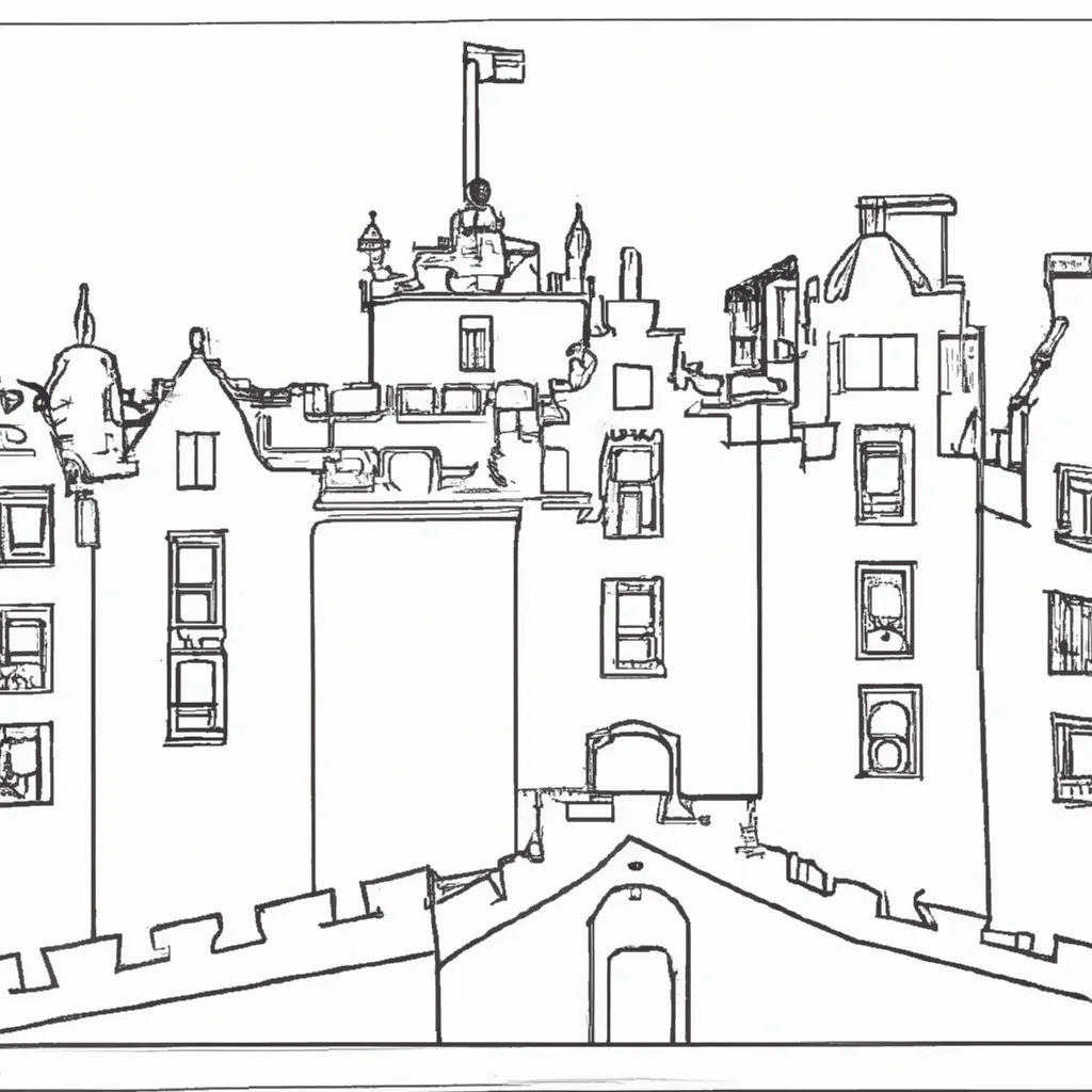 desenhos castelo edimburgo imprimir pintar desenhos castelo edimburgo imprimir pintar
