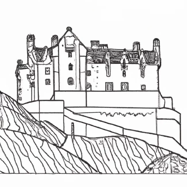 desenhos castelo edimburgo imprimir pintar 1 desenhos castelo edimburgo imprimir pintar 1
