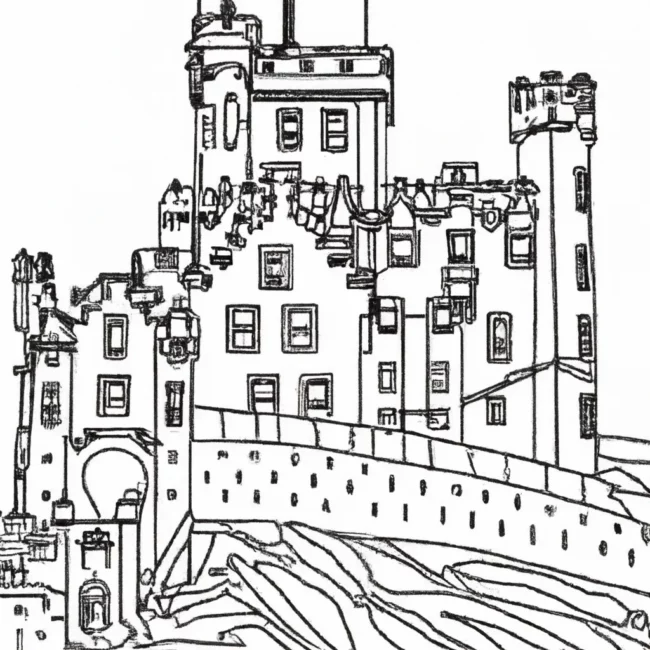 desenhos castelo edimburgo imprimir pintar 8 desenhos castelo edimburgo imprimir pintar 8