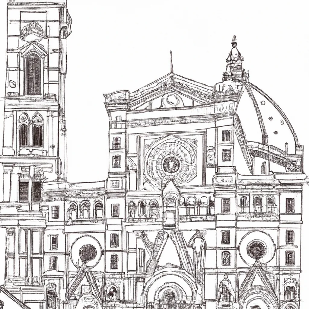 catedral florenca desenhos imprimir pintar 9 catedral florenca desenhos imprimir pintar 9