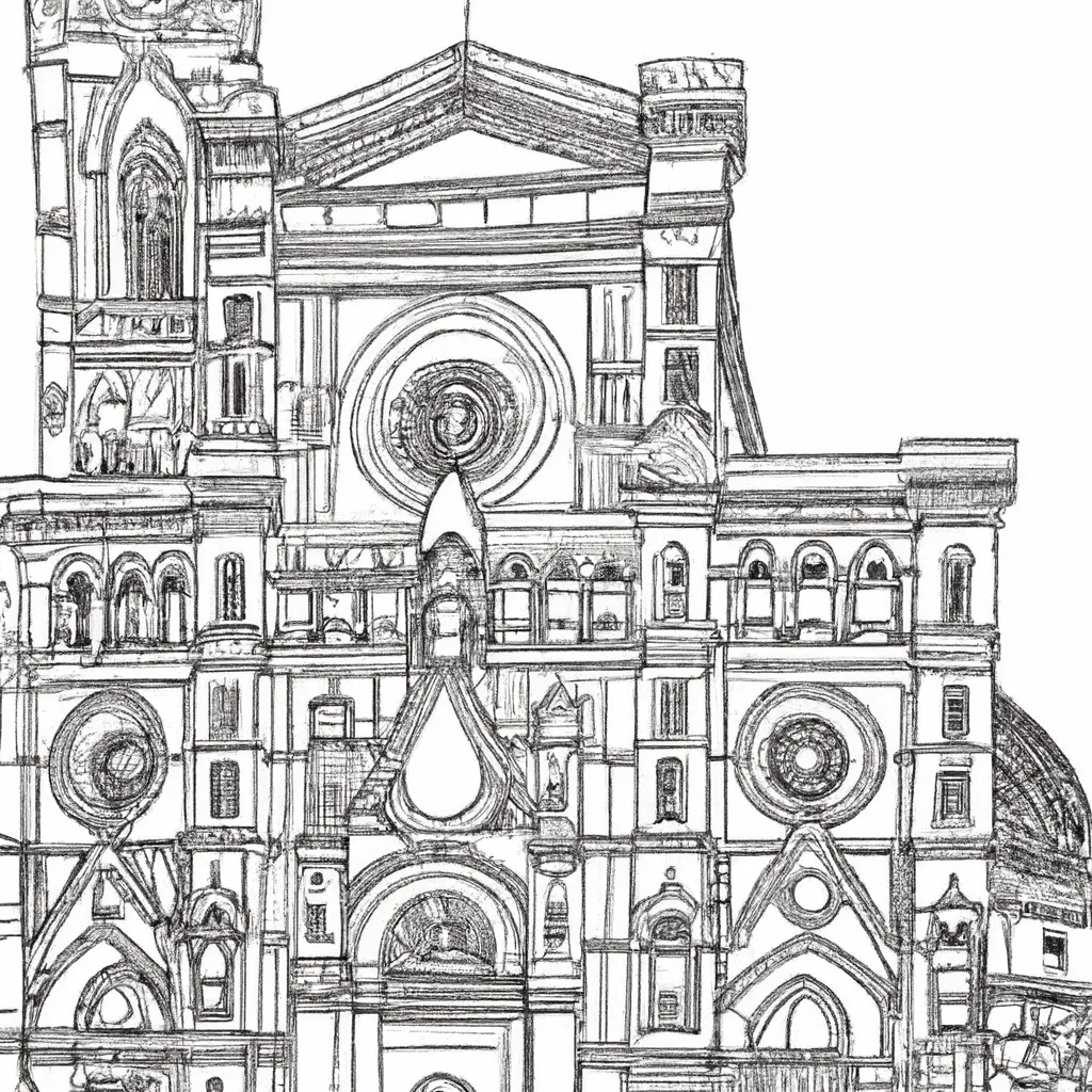 catedral florenca desenhos imprimir pintar 12 catedral florenca desenhos imprimir pintar 12