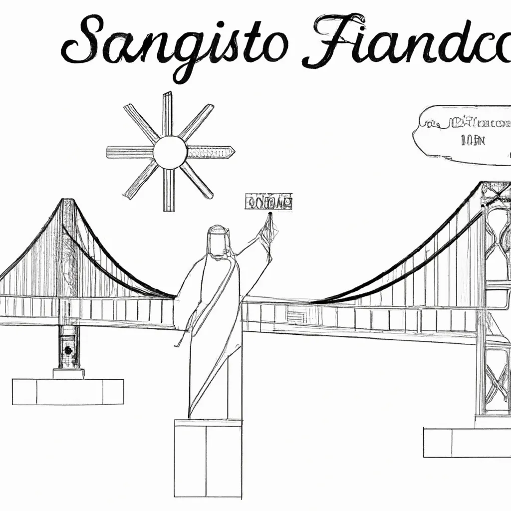 desenhos ponte golden gate imprimir pintar 8