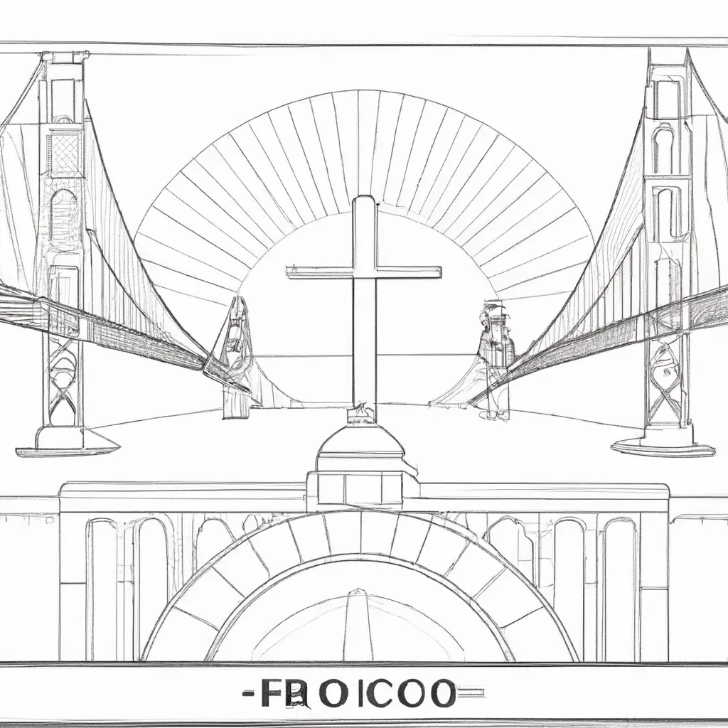 desenhos ponte golden gate imprimir pintar 10