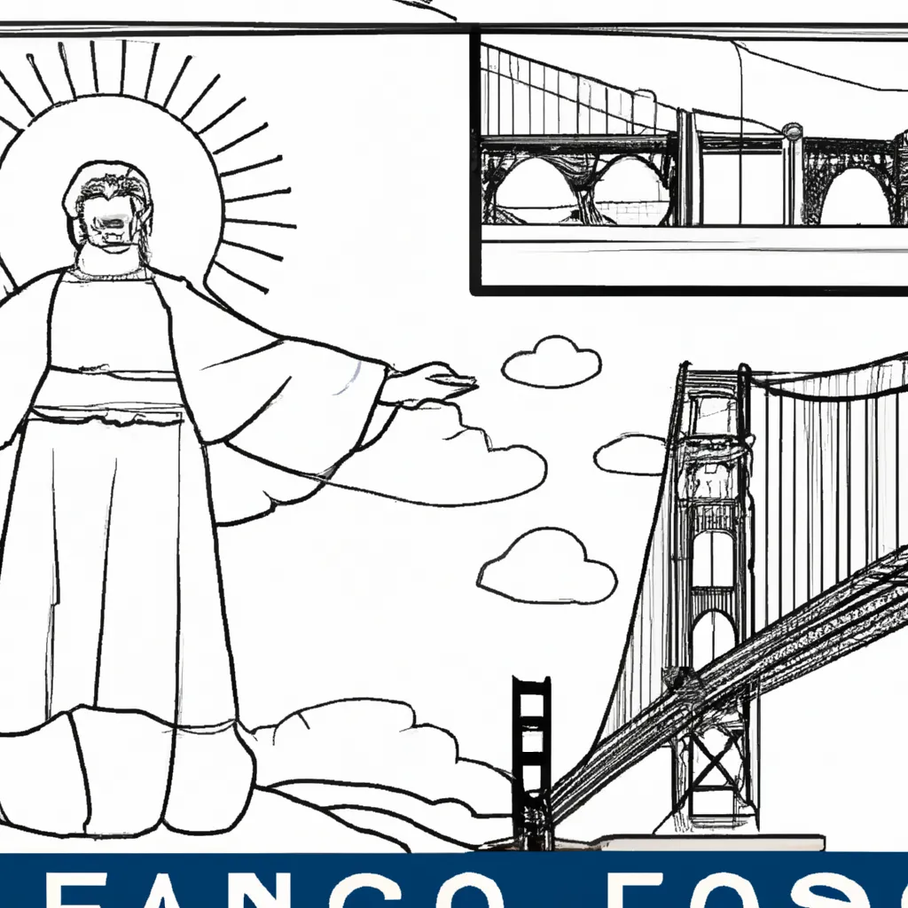 desenhos ponte golden gate imprimir pintar 13