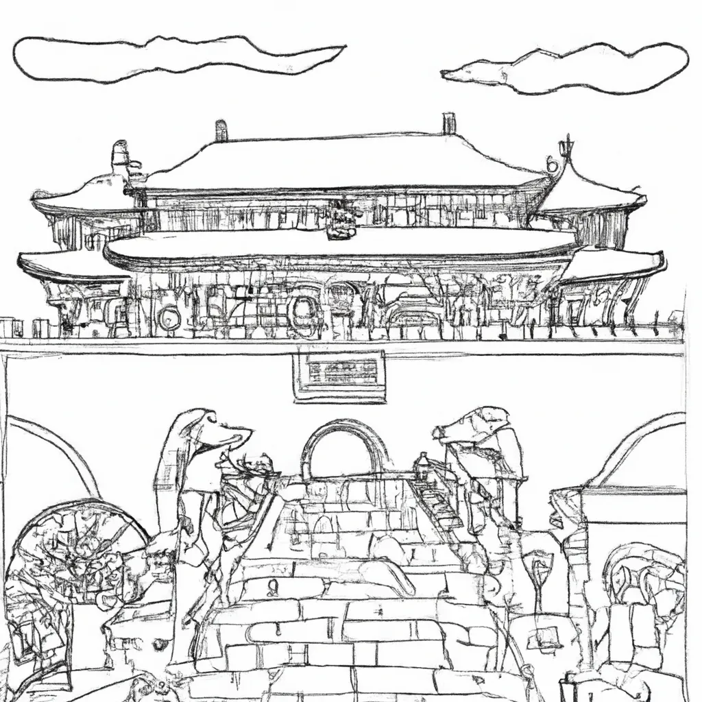 desenhos cidade proibida pequim imprimir pintar 7 desenhos cidade proibida pequim imprimir pintar 7