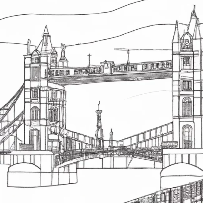 ponte londres desenhos imprimir pintar