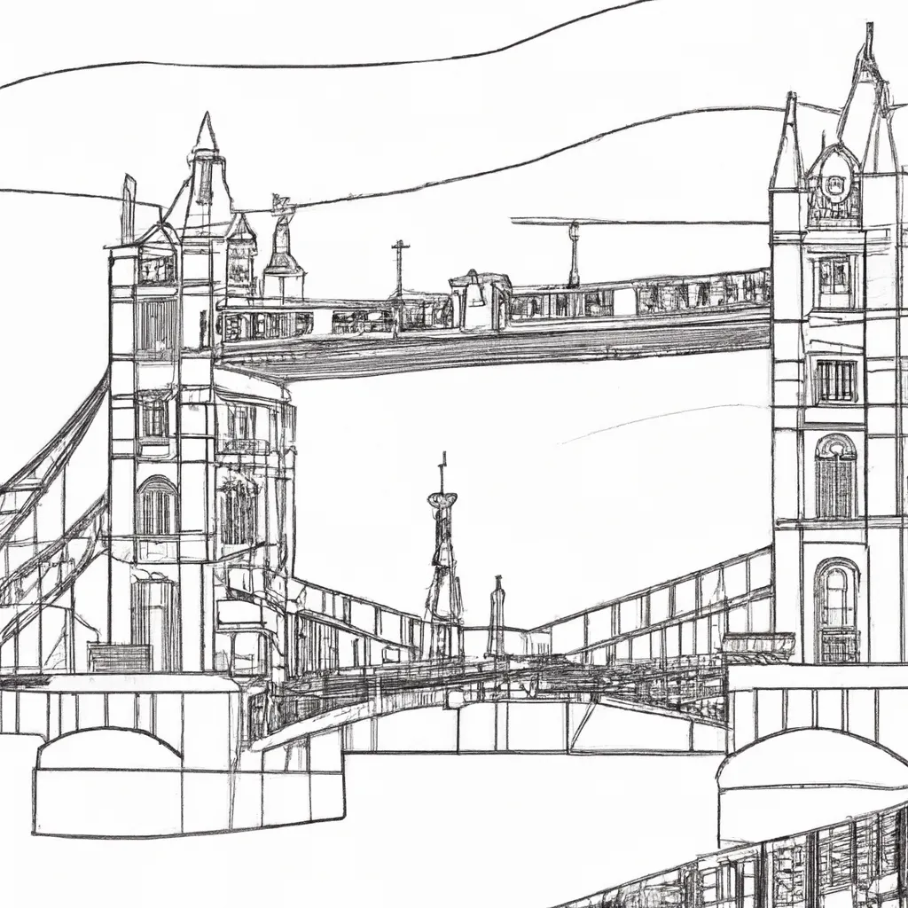 ponte londres desenhos imprimir pintar