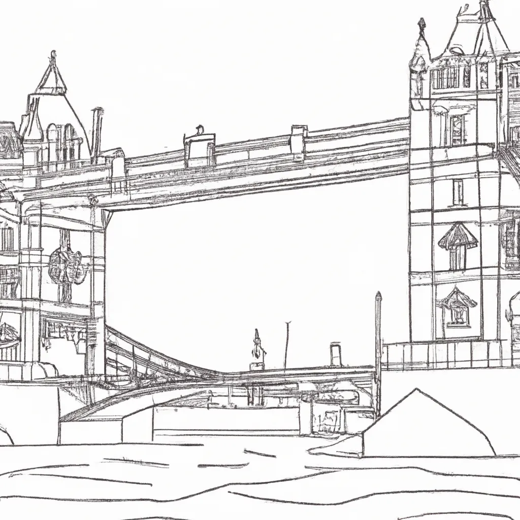 ponte londres desenhos imprimir pintar 3