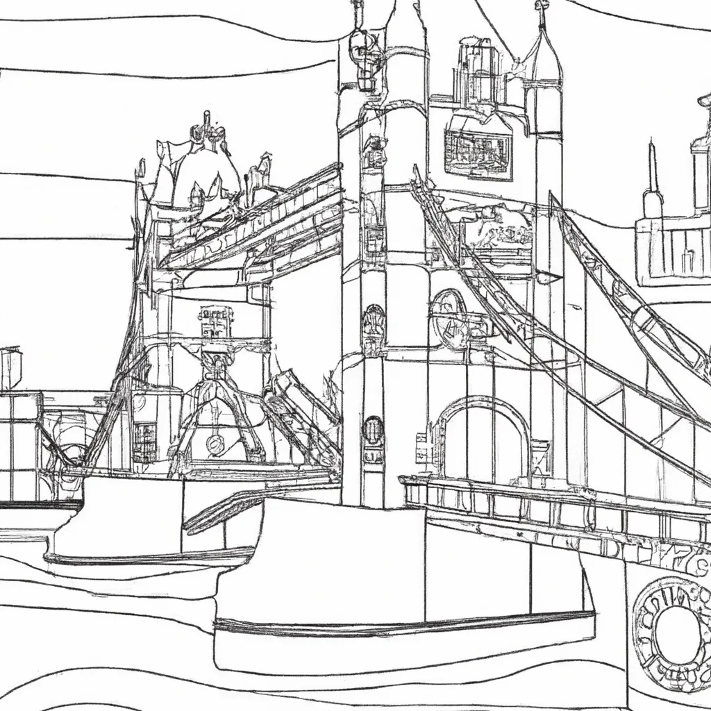 ponte londres desenhos imprimir pintar 4