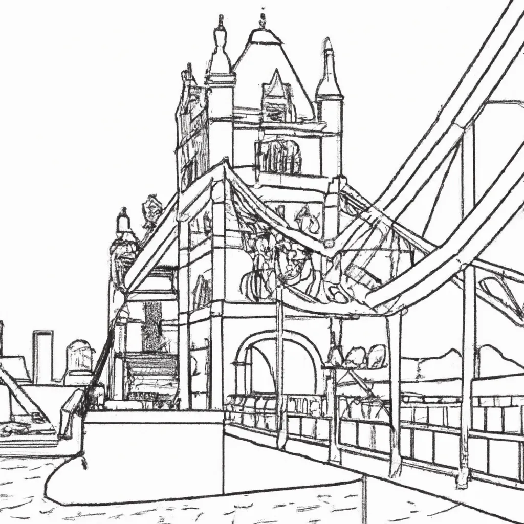 ponte londres desenhos imprimir pintar 5