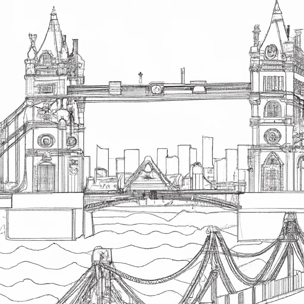 ponte londres desenhos imprimir pintar 8