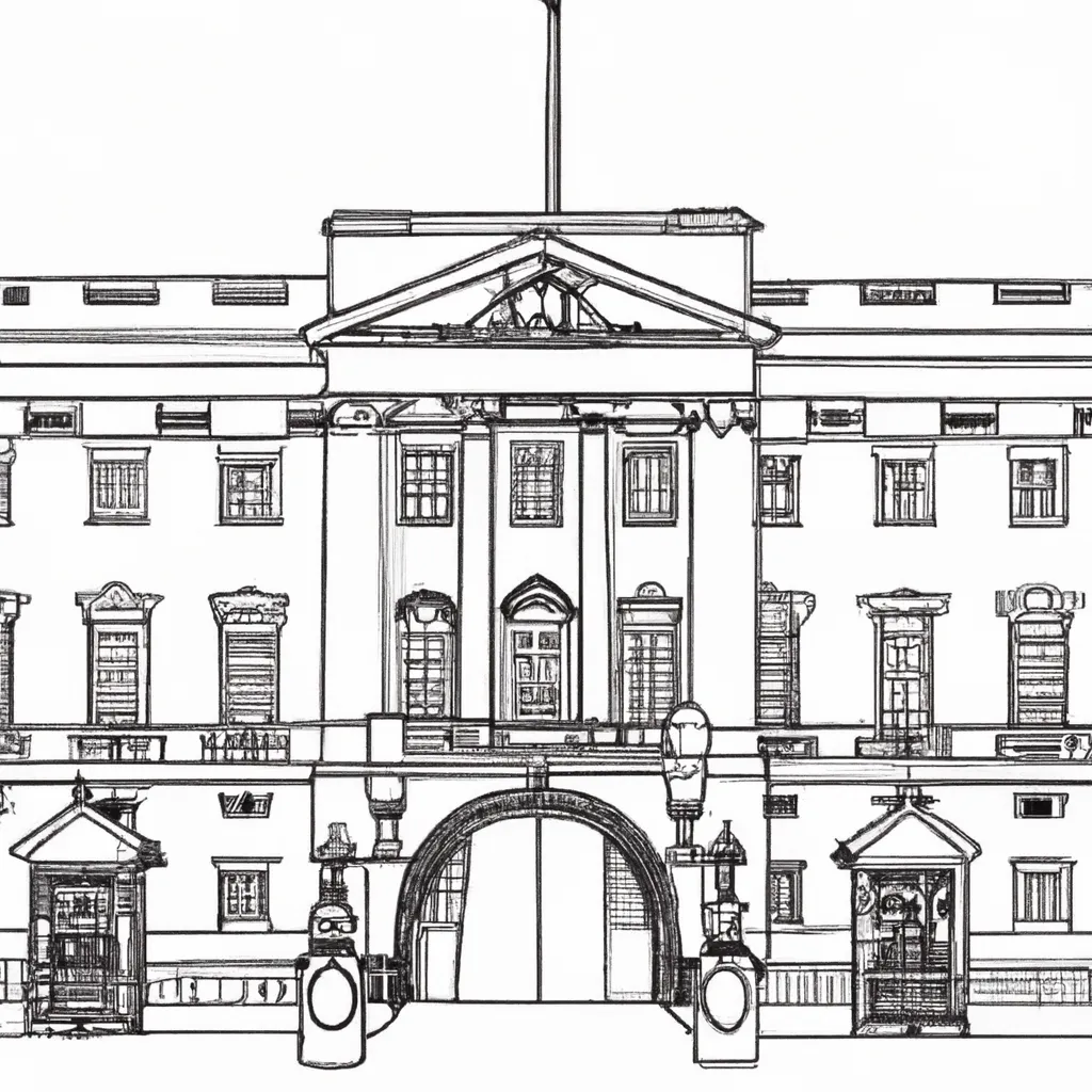 desenhos palacio buckingham imprimir pintar 9