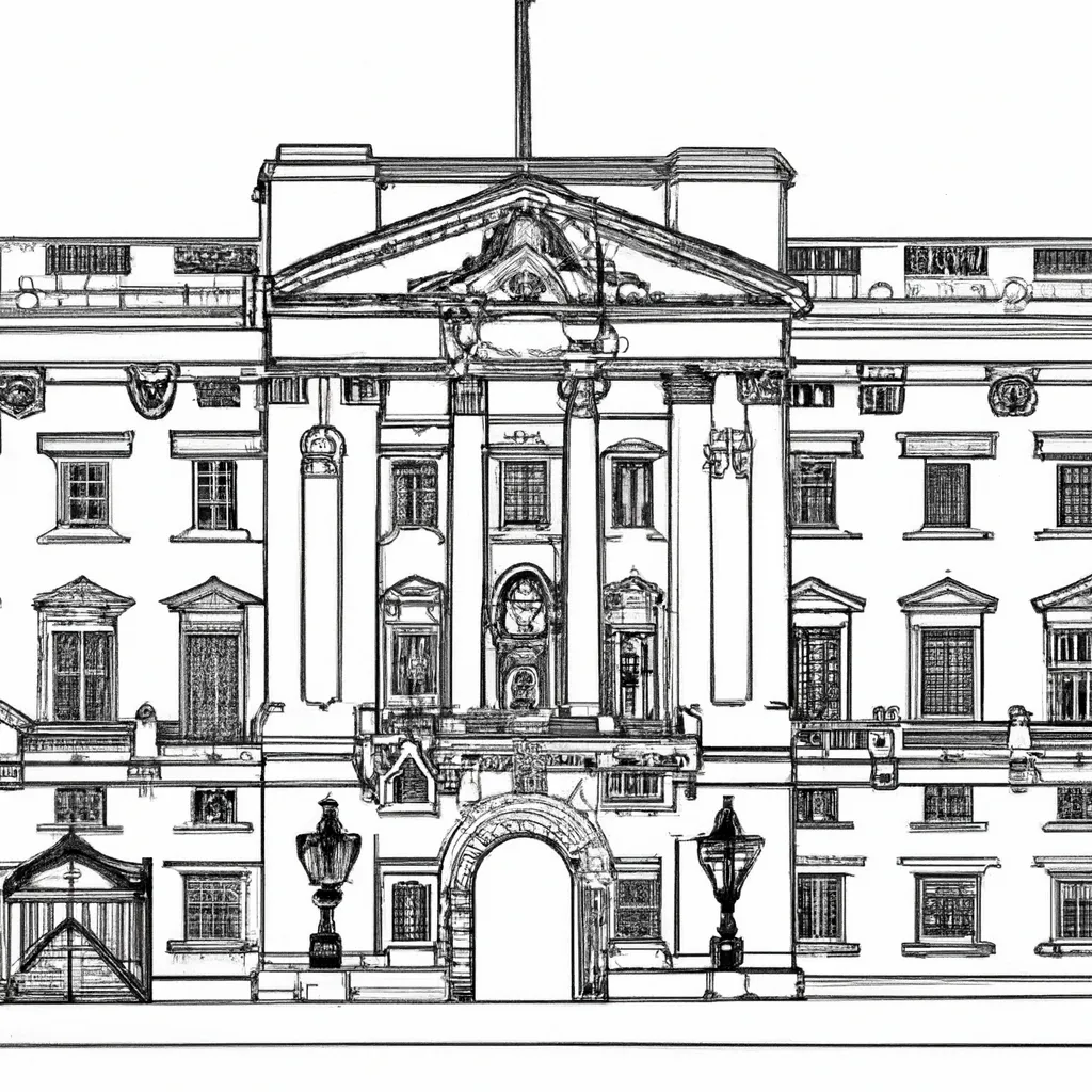 desenhos palacio buckingham imprimir pintar 11