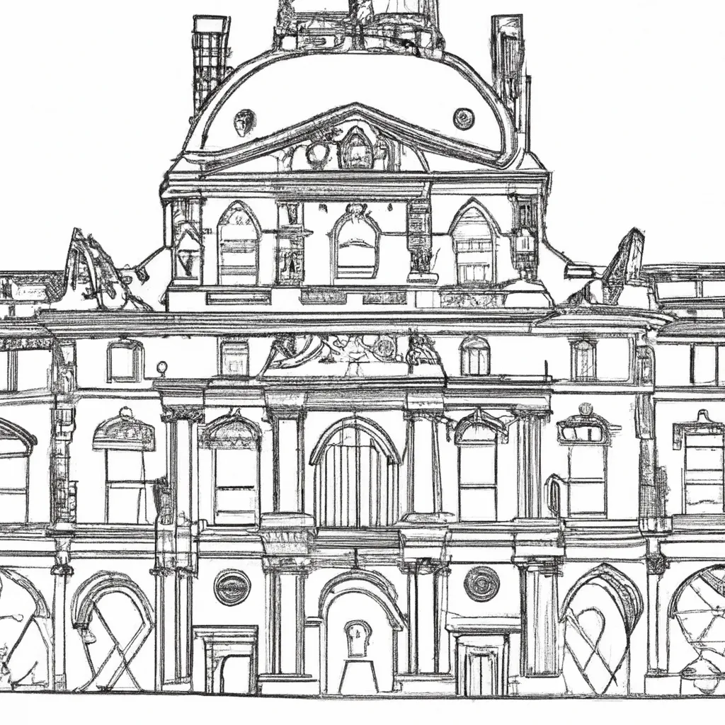 palacio louvre desenhos imprimir pintar palacio louvre desenhos imprimir pintar