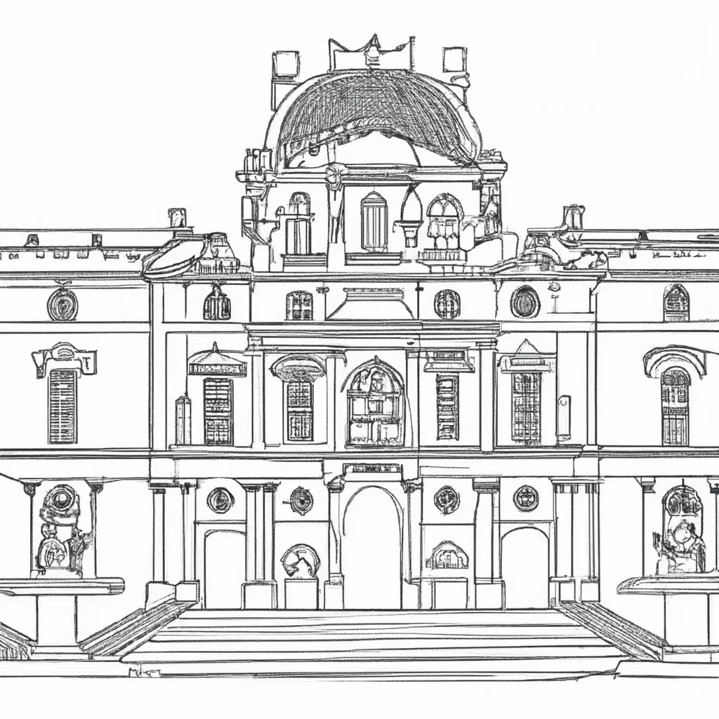 palacio louvre desenhos imprimir pintar 3 palacio louvre desenhos imprimir pintar 3