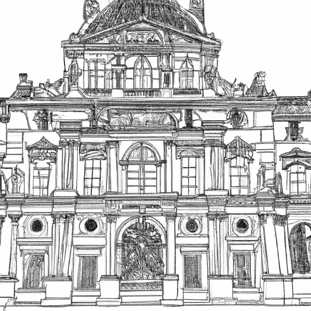 palacio louvre desenhos imprimir pintar 6 palacio louvre desenhos imprimir pintar 6