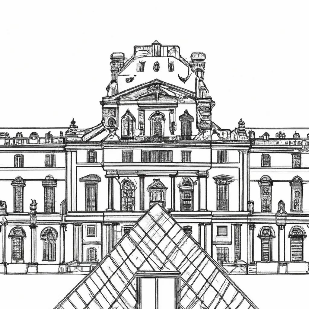 palacio louvre desenhos imprimir pintar 8 palacio louvre desenhos imprimir pintar 8