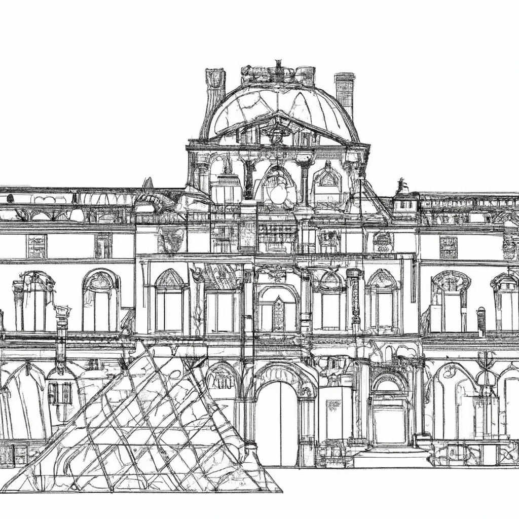 palacio louvre desenhos imprimir pintar 9 palacio louvre desenhos imprimir pintar 9