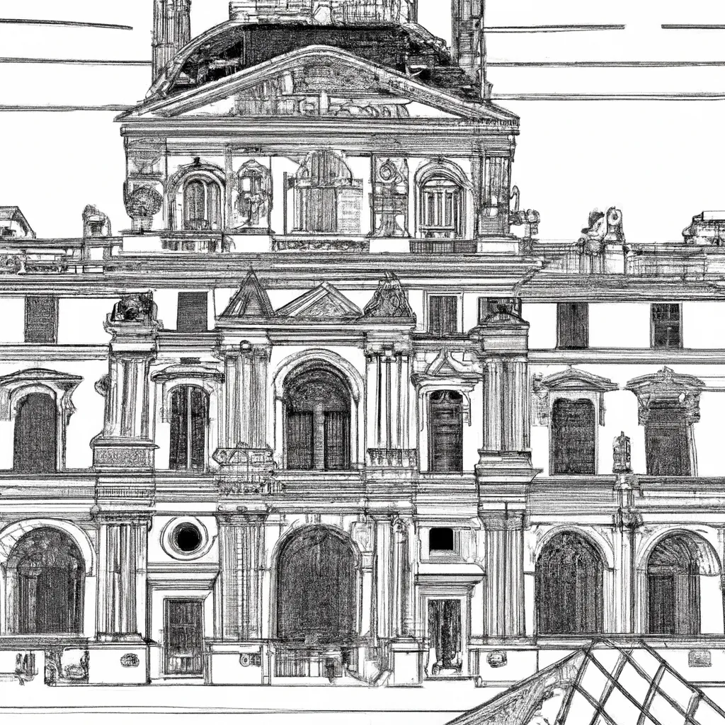 palacio louvre desenhos imprimir pintar 12 palacio louvre desenhos imprimir pintar 12