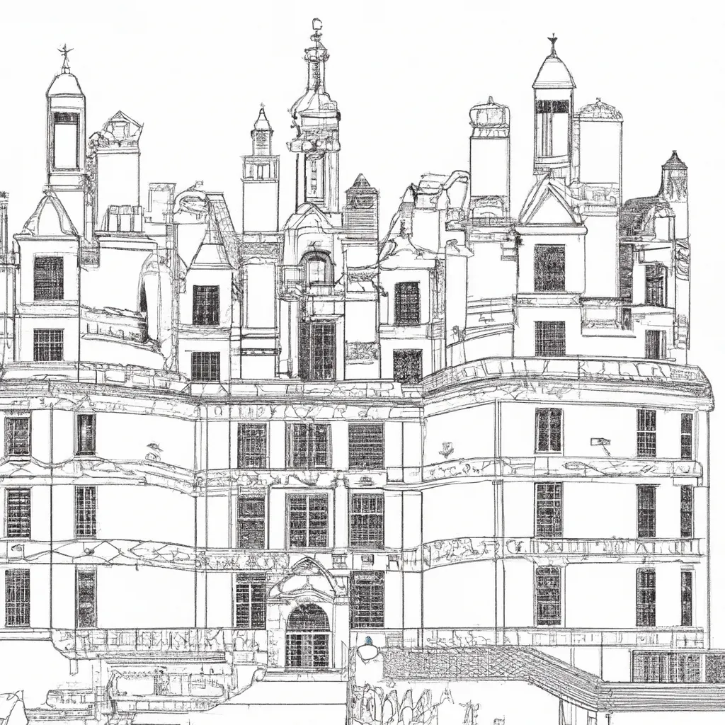 castelo chambord desenhos imprimir pintar 1