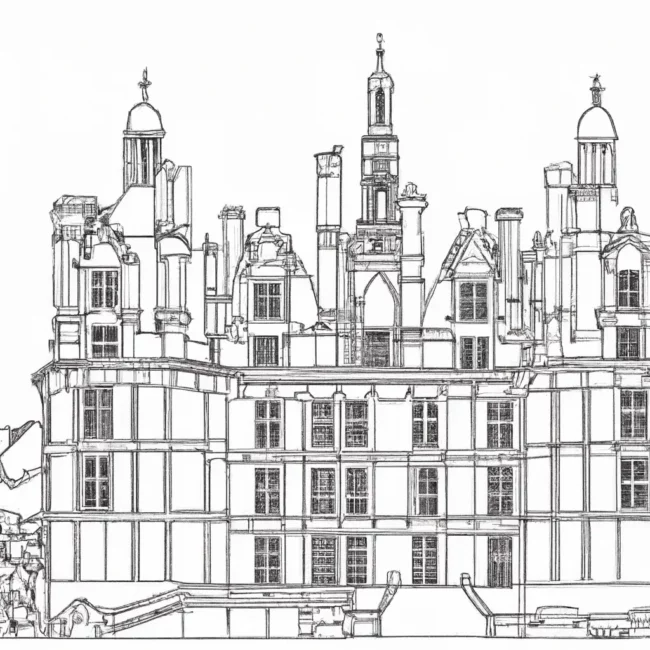 castelo chambord desenhos imprimir pintar 3 castelo chambord desenhos imprimir pintar 3