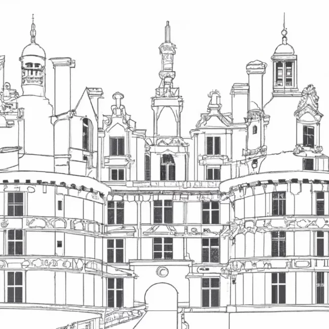 castelo chambord desenhos imprimir pintar 5 castelo chambord desenhos imprimir pintar 5