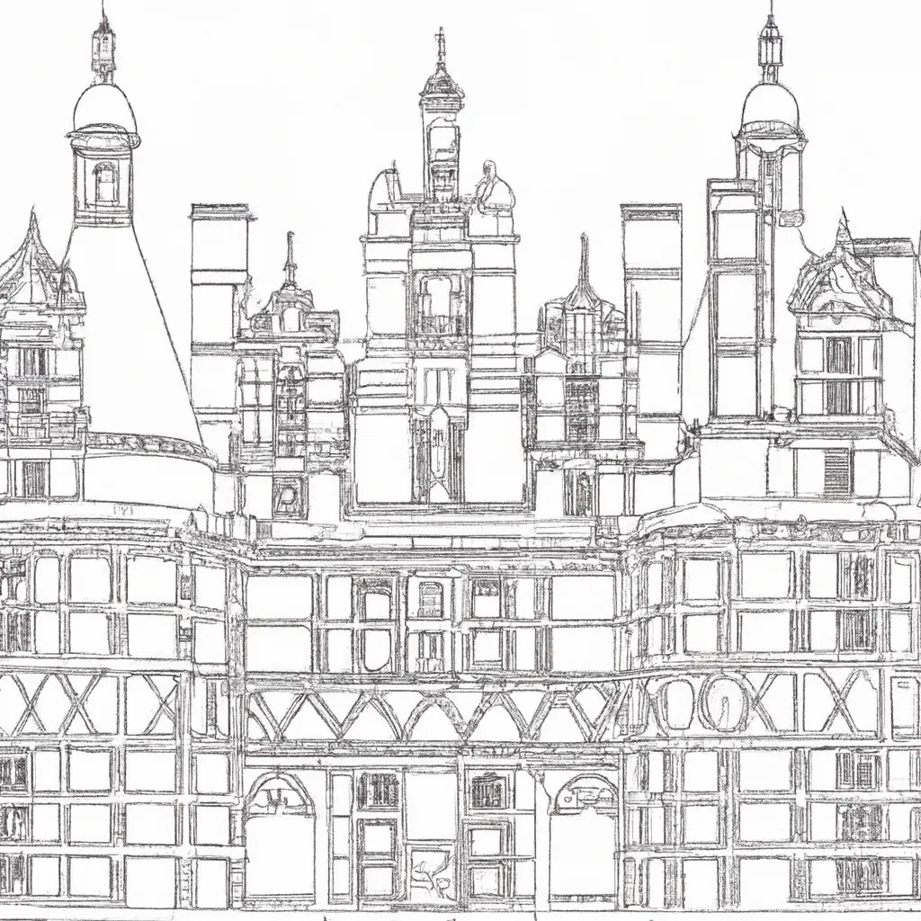 castelo chambord desenhos imprimir pintar 6