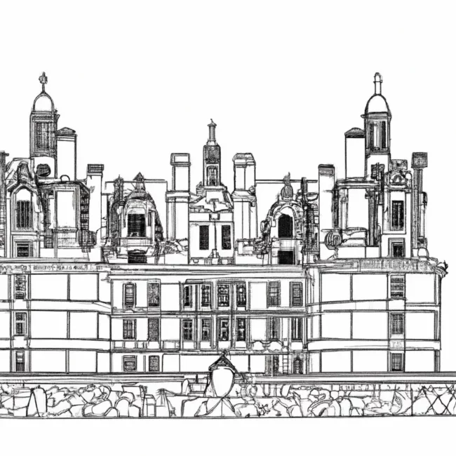 castelo chambord desenhos imprimir pintar 7 castelo chambord desenhos imprimir pintar 7