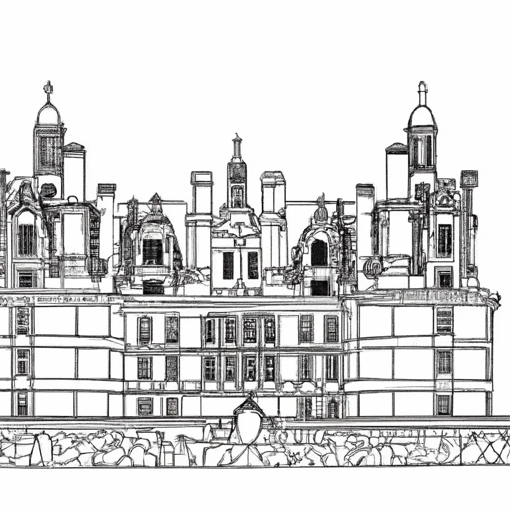 castelo chambord desenhos imprimir pintar 7