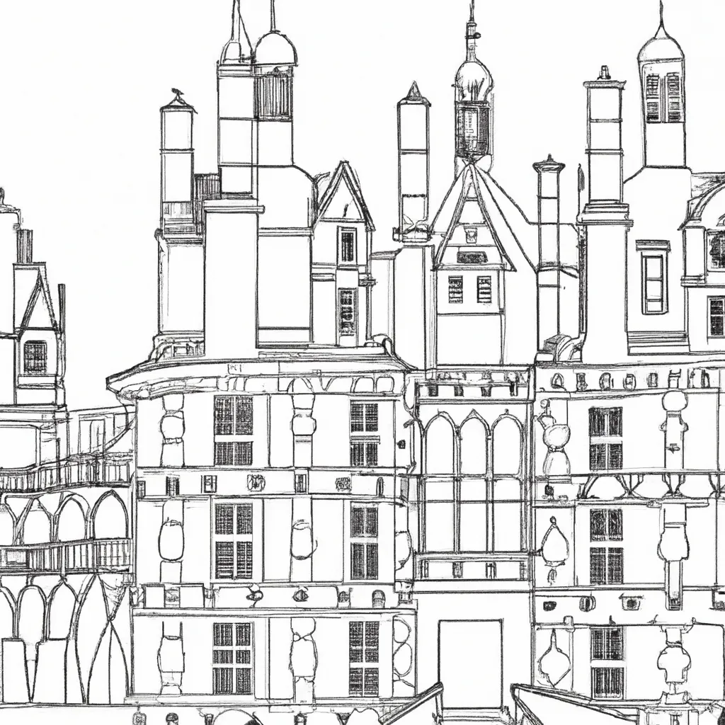 castelo chambord desenhos imprimir pintar 8