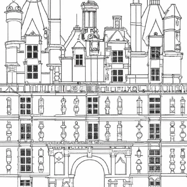 castelo chambord desenhos imprimir pintar 11 castelo chambord desenhos imprimir pintar 11