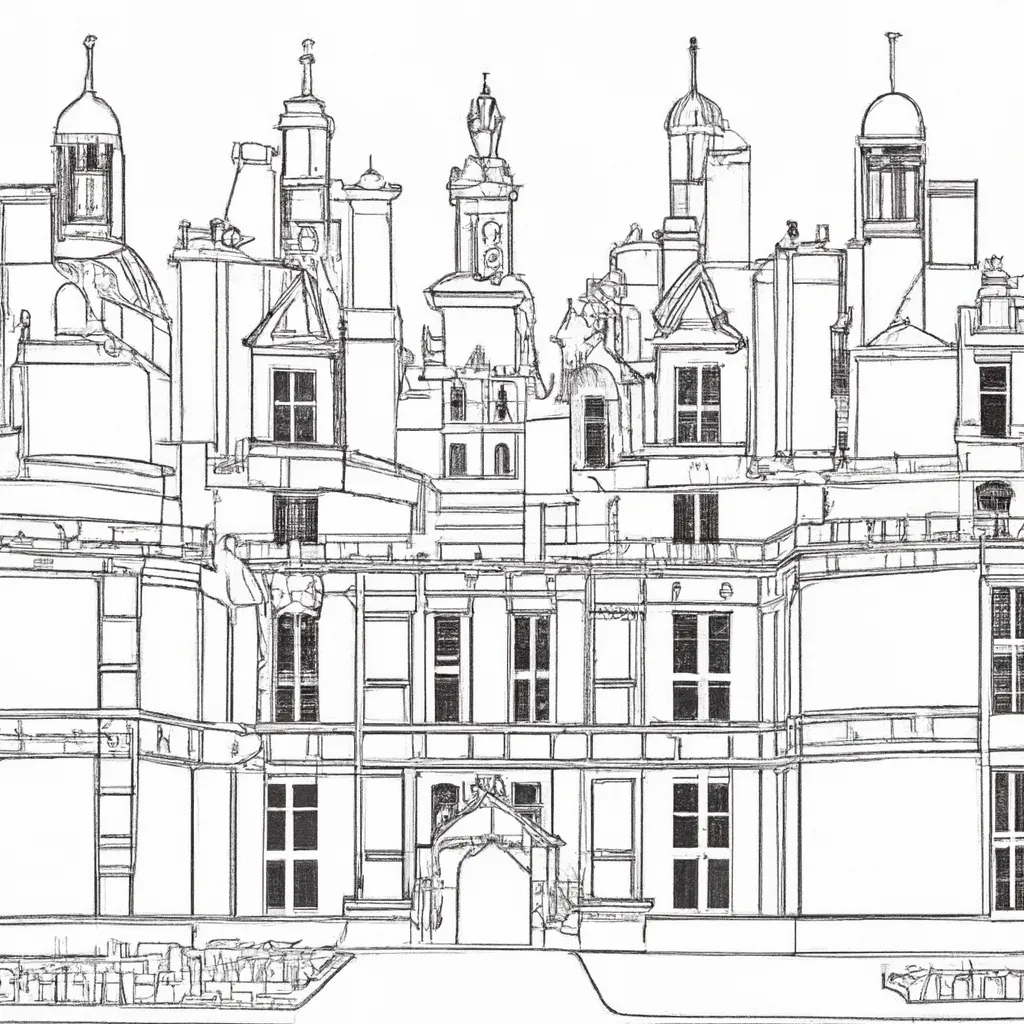 castelo chambord desenhos imprimir pintar 12