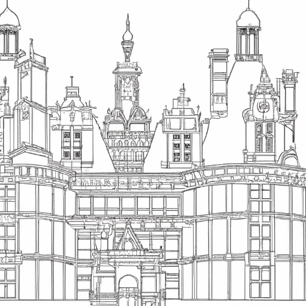 castelo chambord desenhos imprimir pintar 14