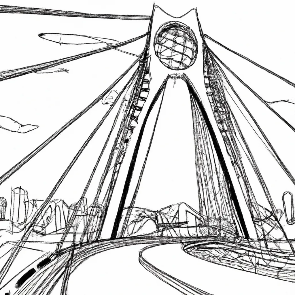 desenhos ponte octavio frias sao paulo 2