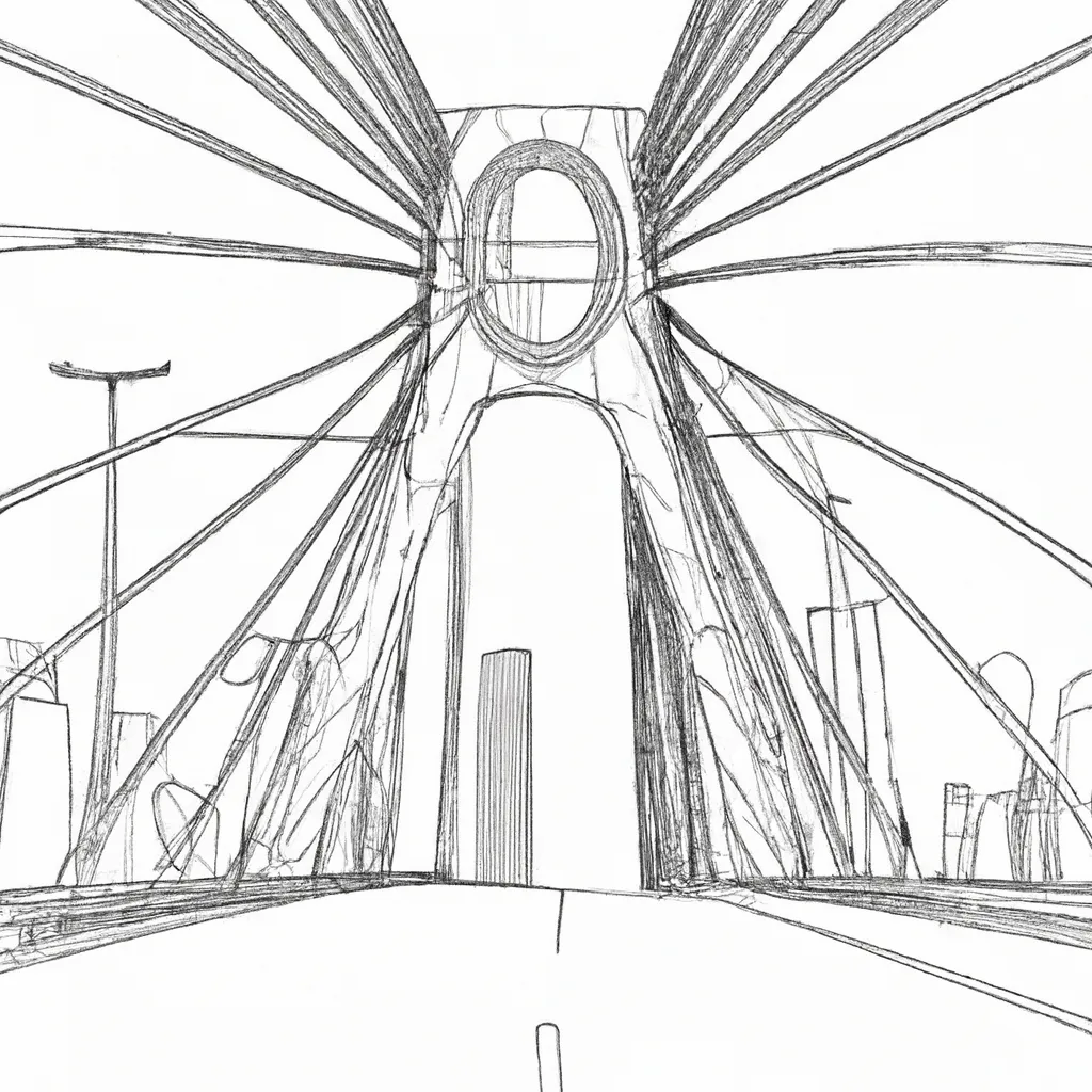 desenhos ponte octavio frias sao paulo 3