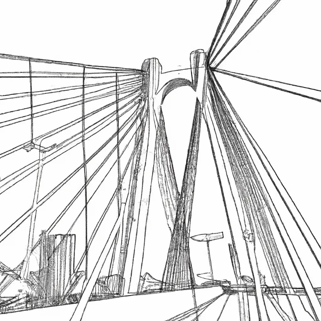 desenhos ponte octavio frias sao paulo 8