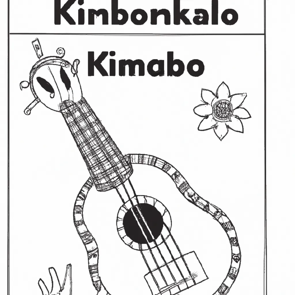 kalimba africano desenhos imprimir pintar 3
