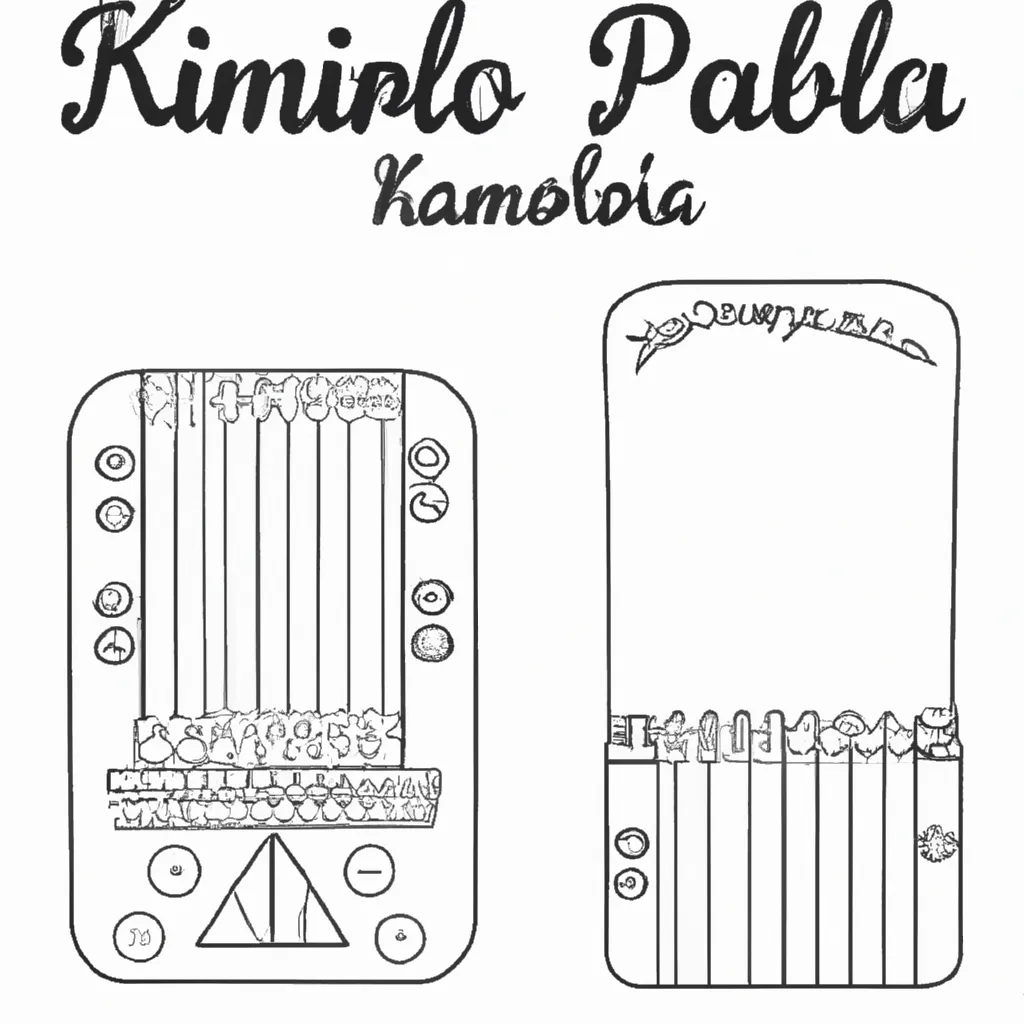 kalimba africano desenhos imprimir pintar 14