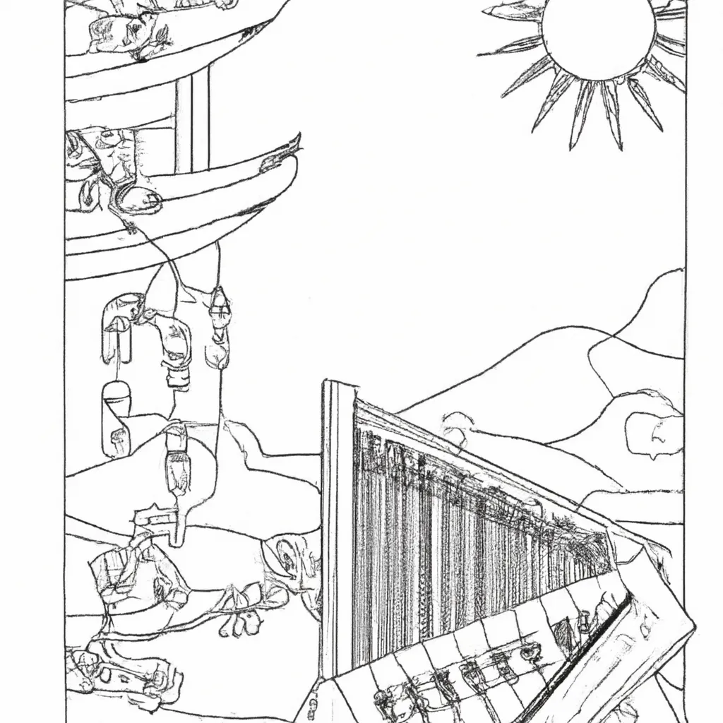 desenhos guzheng chines imprimir pintar 3