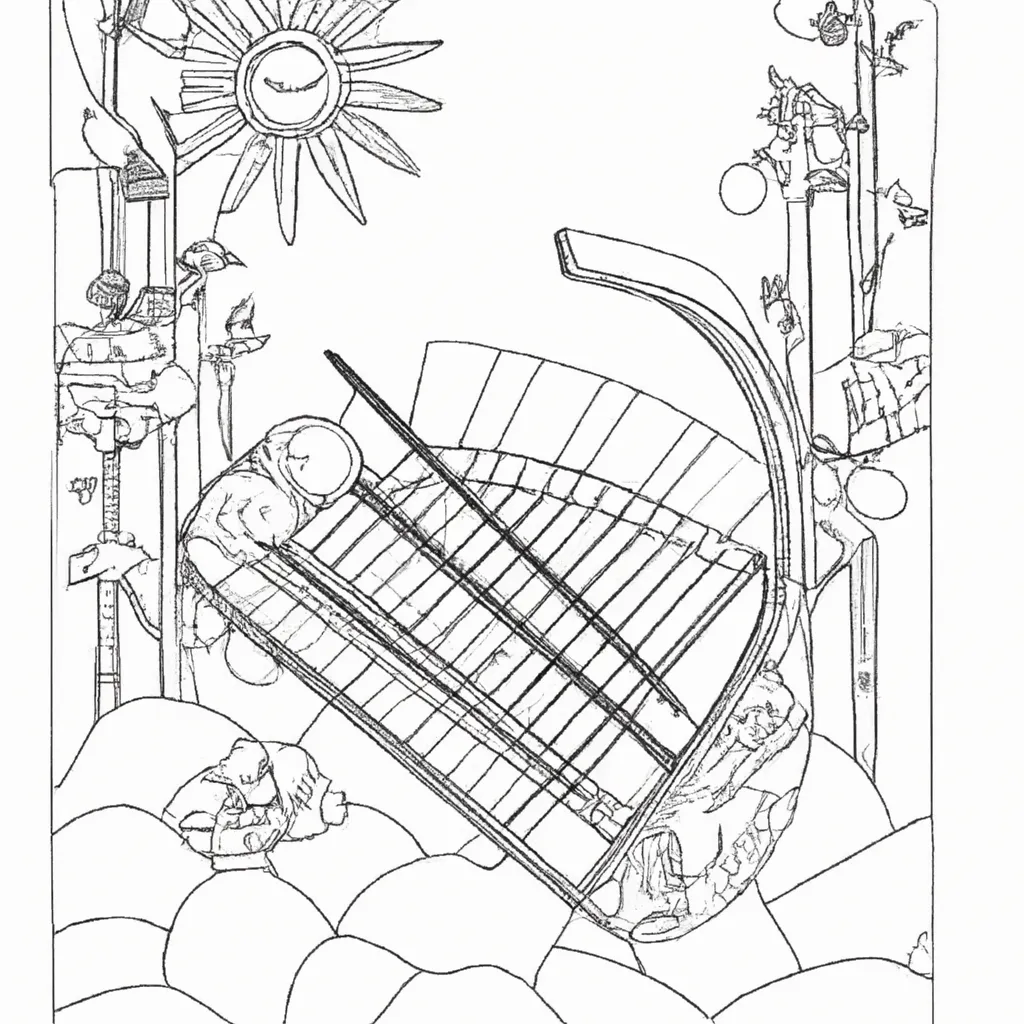 desenhos guzheng chines imprimir pintar 14