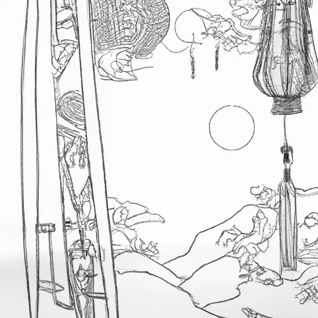 desenhos koto japones imprimir pintar harmonia oriente 11